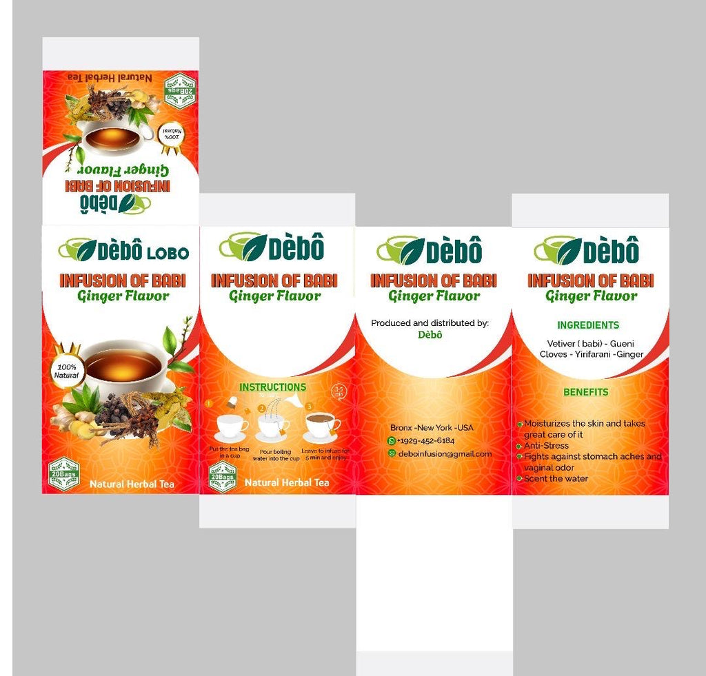 Infusion of Babi ( vetiver/ Khamare) ginger flavor