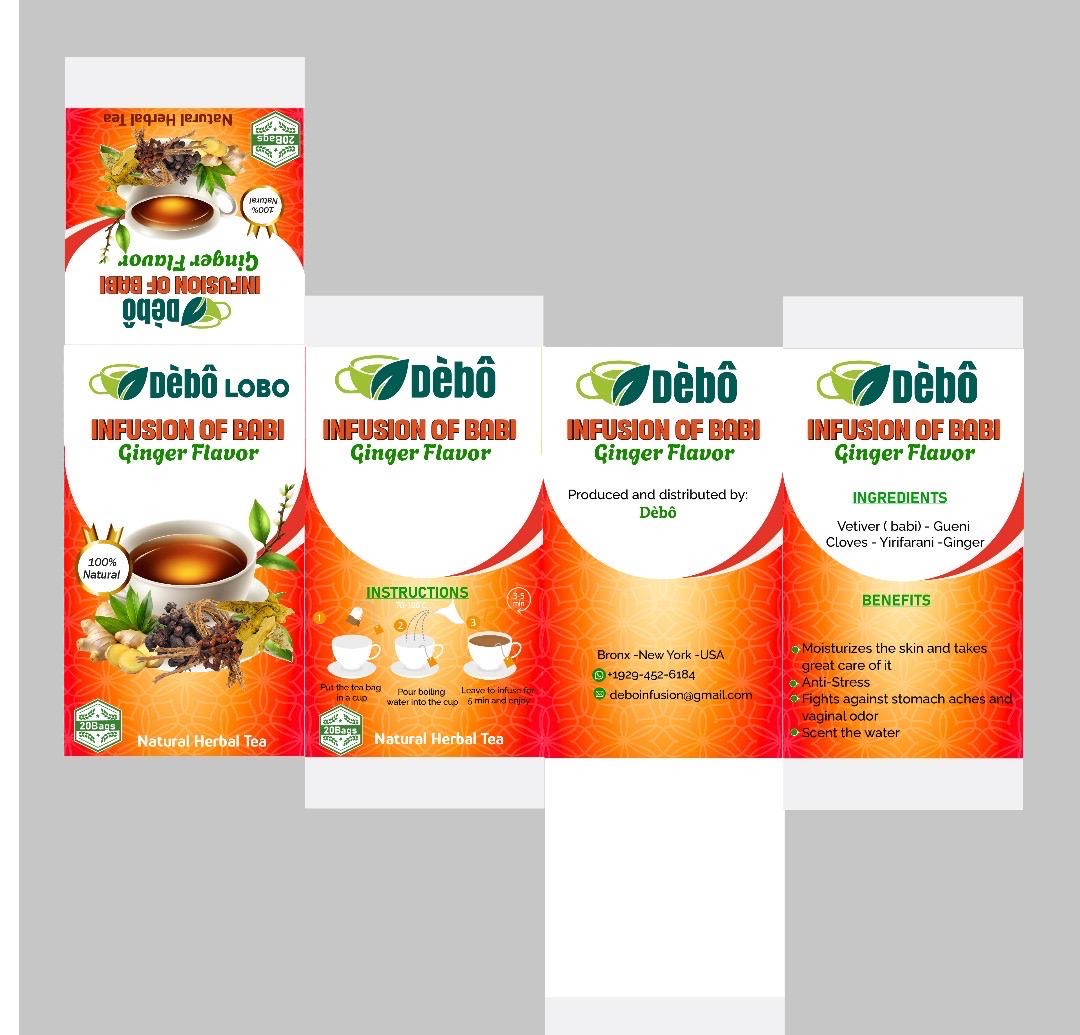 Infusion of Babi ( vetiver/ Khamare) ginger flavor